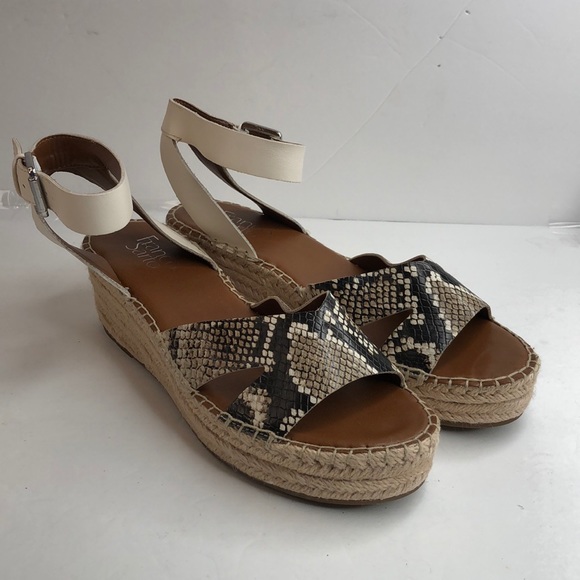 Franco Sarto Shoes - NWT Franco Sarto snake print espadrille sandal 8M